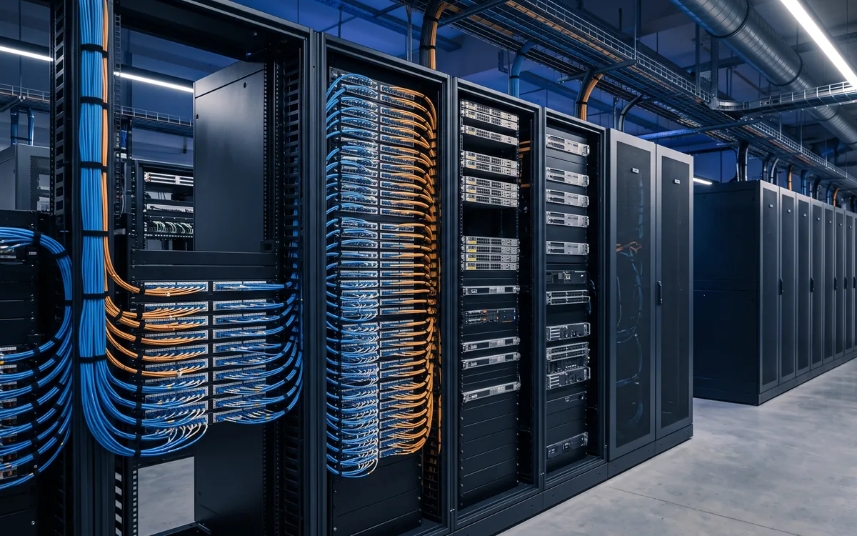 Optical fibre plant and a carrier room